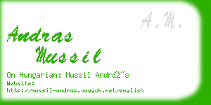 andras mussil business card